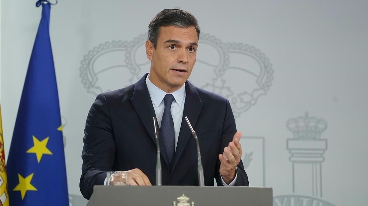 El presidente del Gobierno en funciones, Pedro Sánchez.