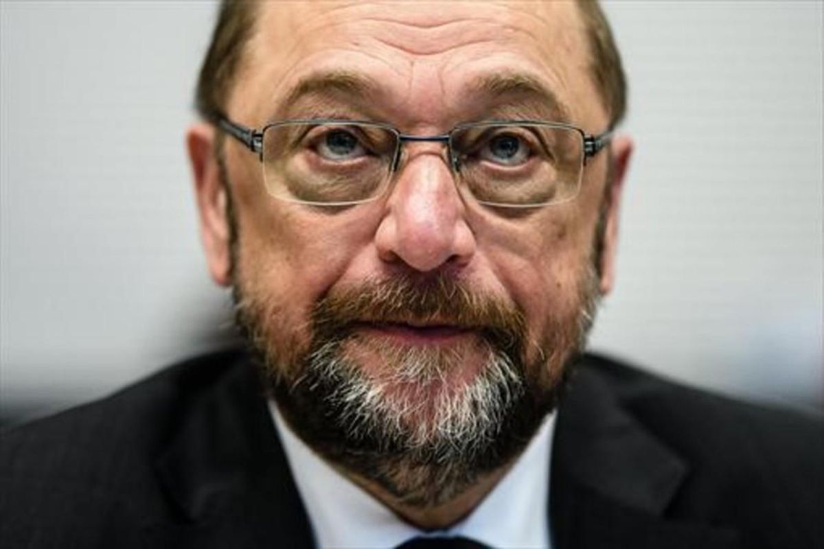 Martin Schulz, presidente del Partido Socialdemócrata alemán, en Berlín, el lunes pasado. Martin Schulz, presidente del Partido Socialdemócrata alemán, en Berlín, el lunes pasado.