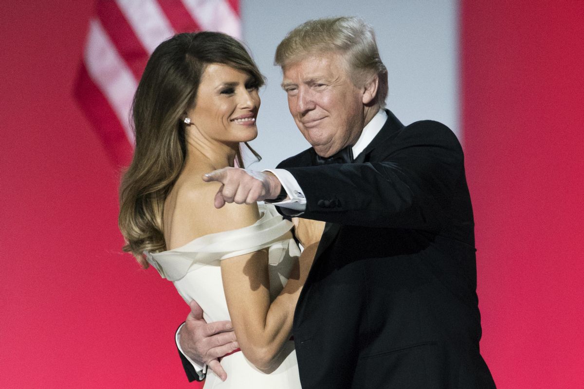 El matrimonio Trump, Melania y Donald, en el baile inaugural del 2017, en Washington. El matrimonio Trump, Melania y Donald, en el baile inaugural del 2017, en Washington.