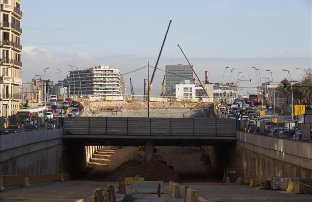 Imagen del túnel de Glòries desde el lado Llobregat, el pasado mes de diciembre. Imagen del túnel de Glòries desde el lado Llobregat, el pasado mes de diciembre.