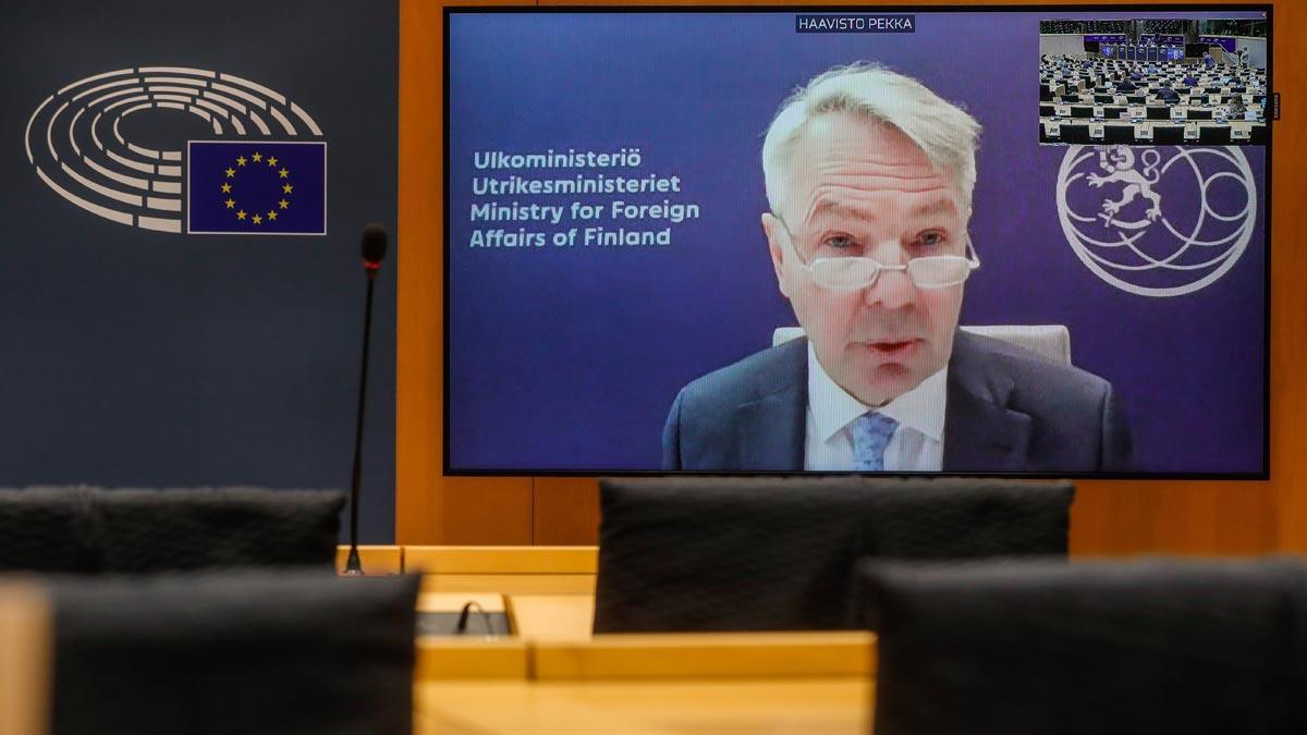 Finlandia pedirá entrar en la OTAN. Así lo ha anunciado Pekka Haavisto, el ministro de Asuntos Exteriores de Finlandia, en una intervención por videoconferencia.