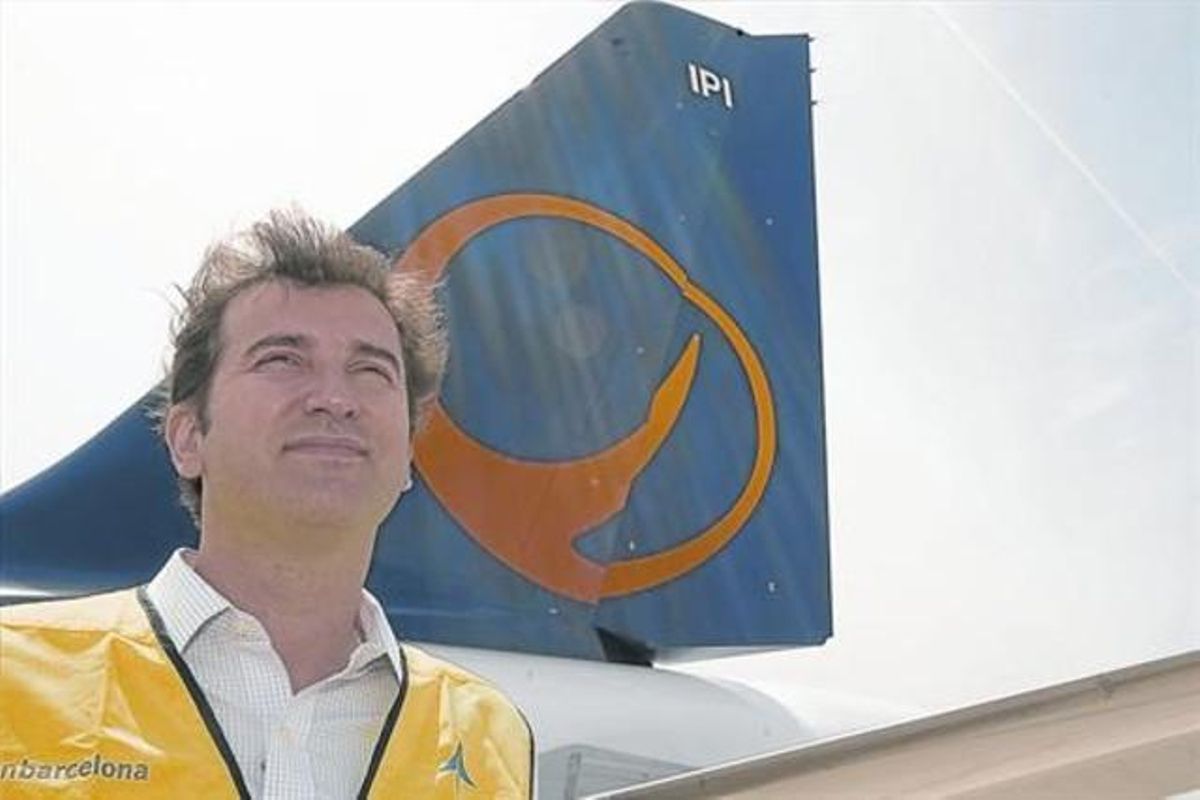 Ferran Soriano, en la presentación del logotipo de la compañía, en el 2009. Ferran Soriano, en la presentación del logotipo de la compañía, en el 2009.