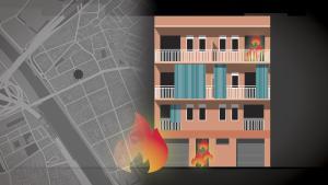 Reconstrucció gràfica de l’incendi a Santa Coloma: claus i escenaris