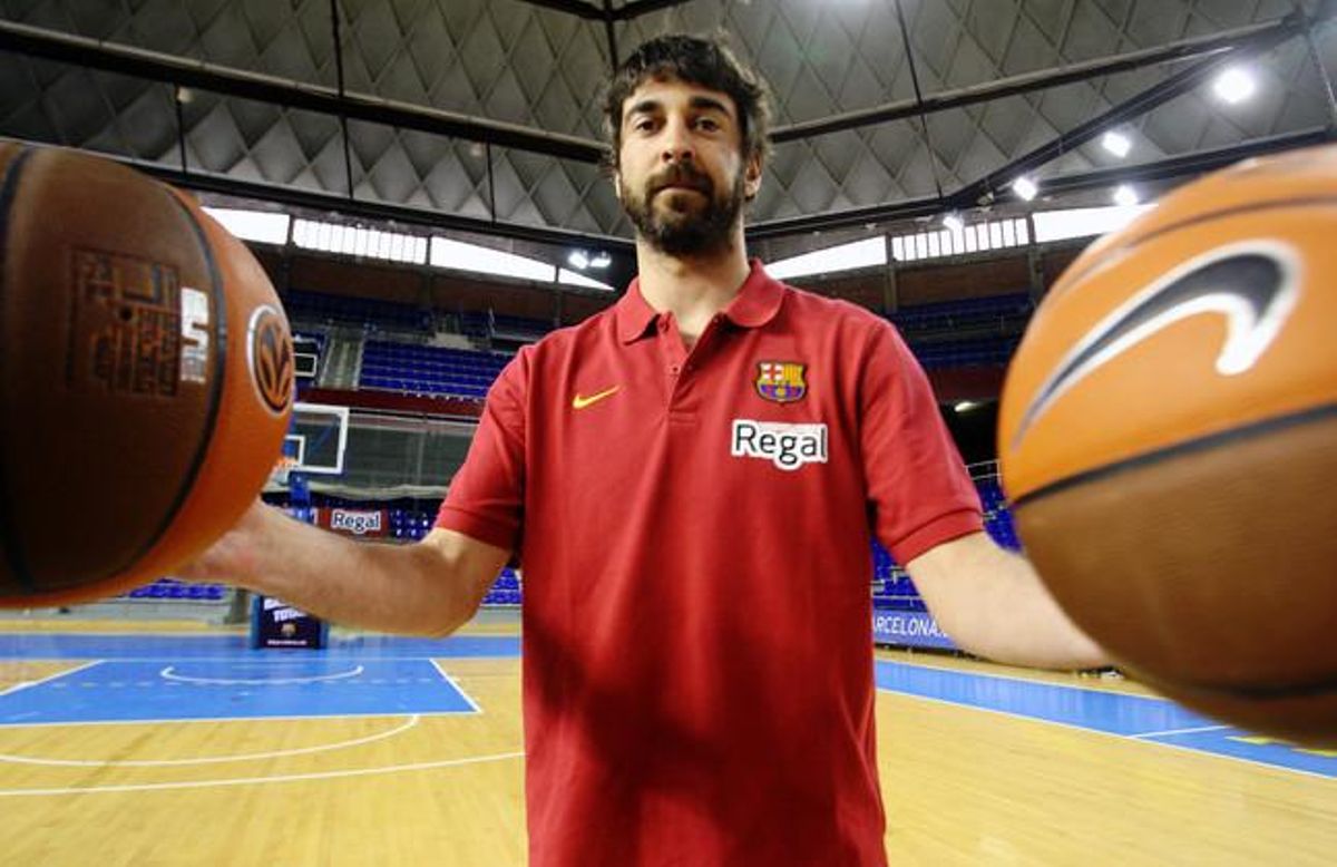 Juan Carlos Navarro, el pasado martes, en el Palau Blaugrana. Juan Carlos Navarro, el pasado martes, en el Palau Blaugrana.