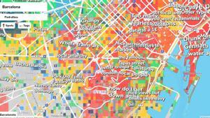 El mapa que assenyala com és el teu barri: ‘pijo’, ‘rastaflauta’, guiri, perillós...