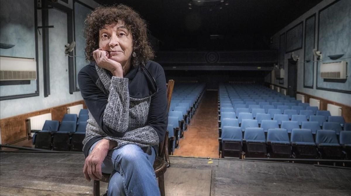 La actriz Montse Bonet, en el Casal Catòlic de Sant Andreu. La actriz Montse Bonet, en el Casal Catòlic de Sant Andreu.