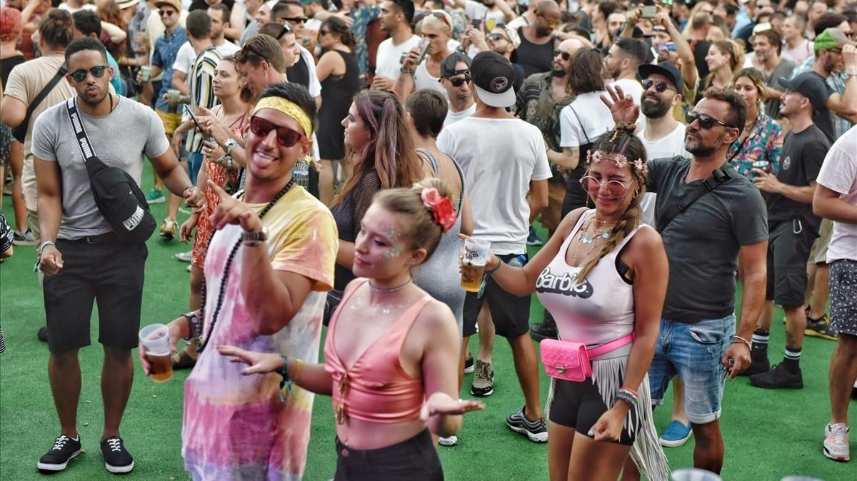 Ambiente en el Sónar prepandemia. Ambiente en el Sónar prepandemia.