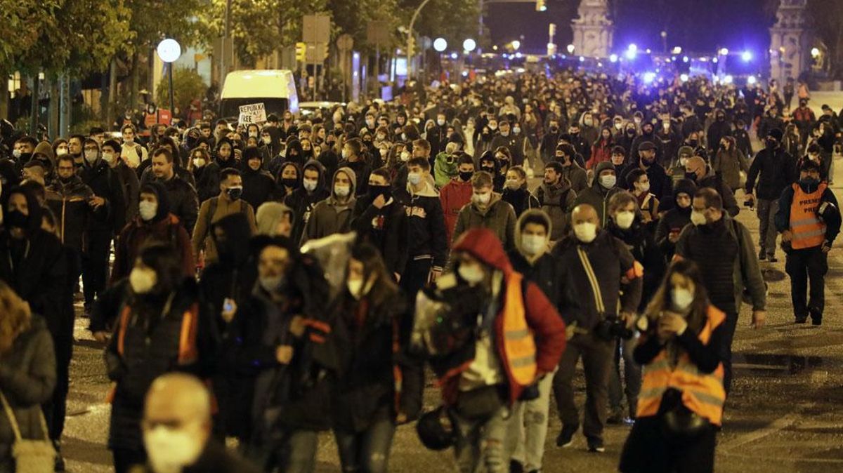 Protesta por Pablo Hasél. Protesta por Pablo Hasél.