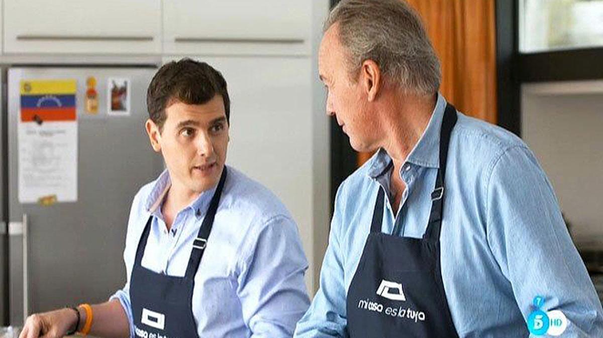 Albert Rivera cocinando con Bertín Osborne (’Mi casa es la tuya’).