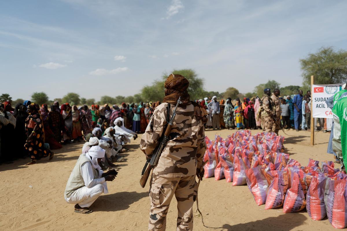 Refugiados sudaneses buscan asilo en El Chad