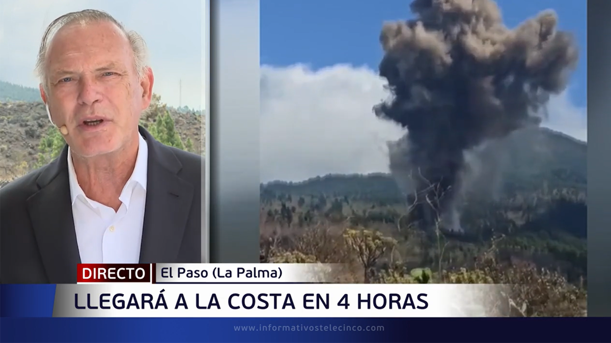 Piqueras sale de plató para informar del volcán desde La Palma: "Esto es impresionante" Piqueras sale de plató para informar del volcán desde La Palma: "Esto es impresionante"