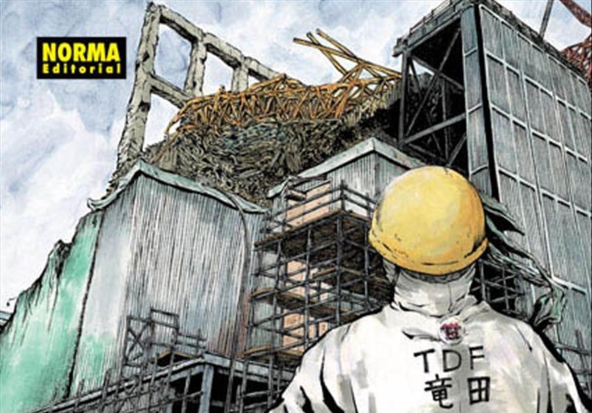 Fragmento de la portada del manga ’Ichi Efu’, de Kazuto Tatsuta, sobre su experiencia como trabajador en Fukushima tras el tsunami.