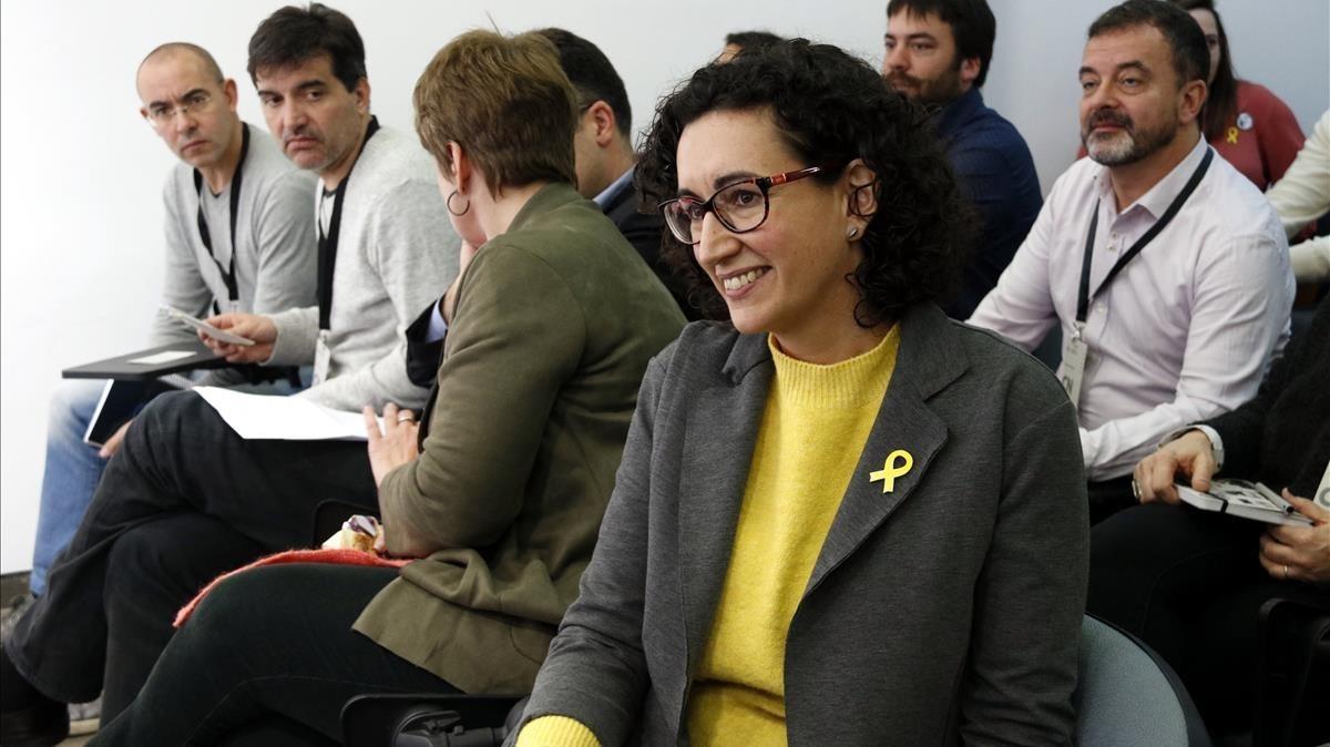 La secretaria general de ERC, Marta Rovira, en el consejo nacional de ERC