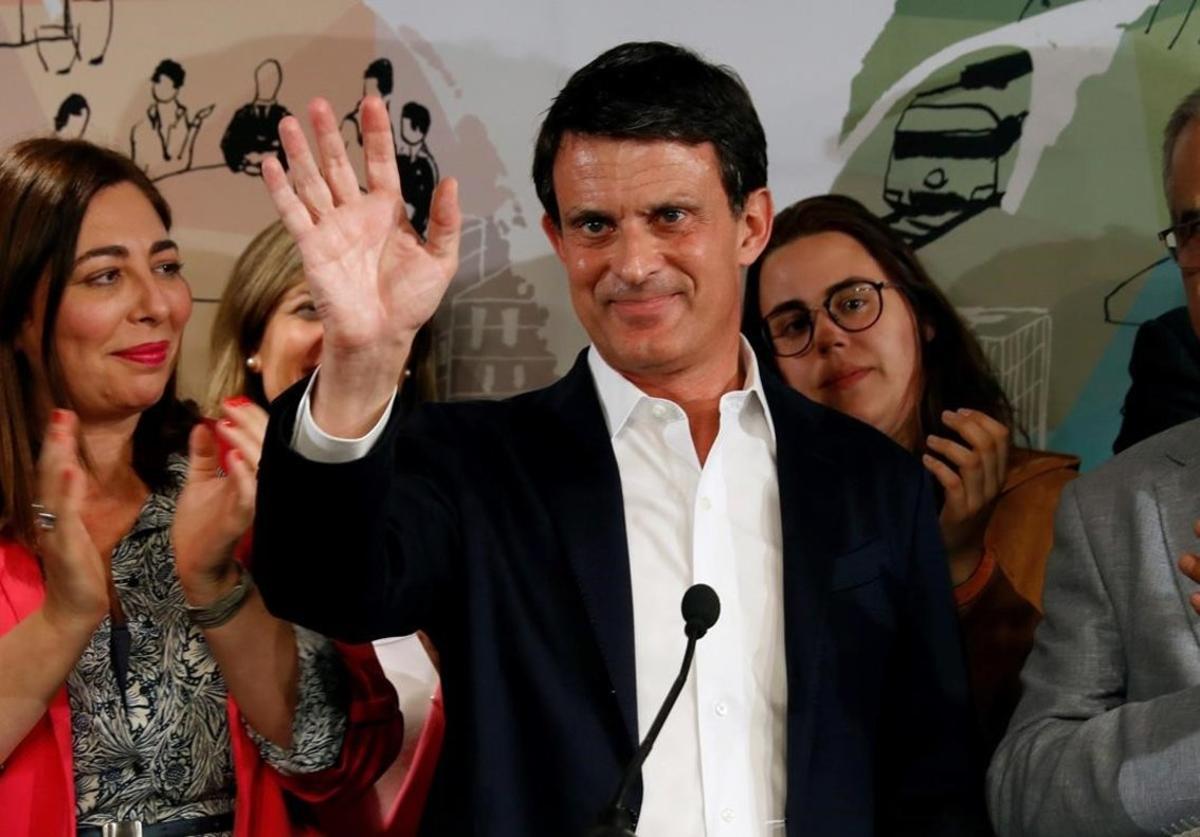 Manuel Valls valora los resultados de las elecciones del 26-M.