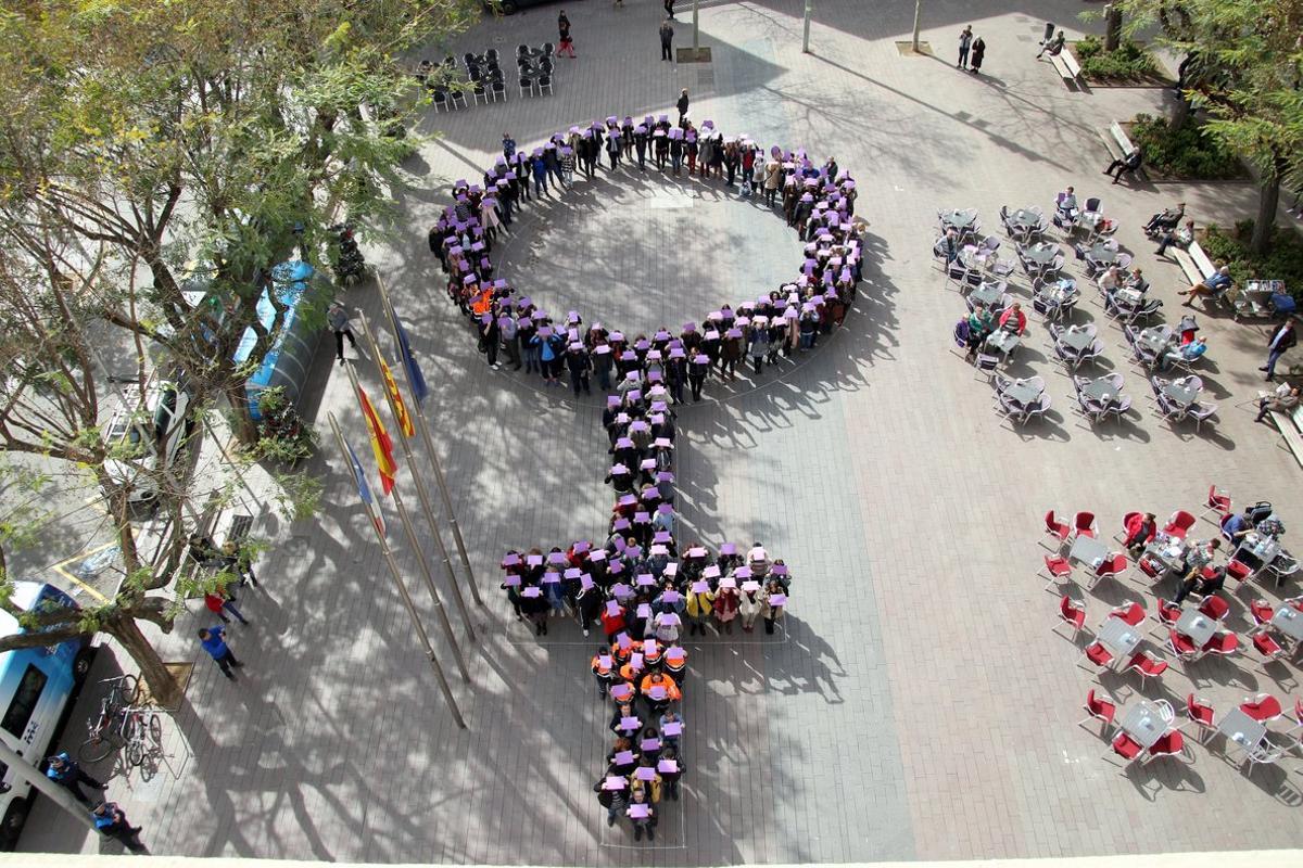 Imagen de un acto del Día de la Mujer en Sant Boi Imagen de un acto del Día de la Mujer en Sant Boi