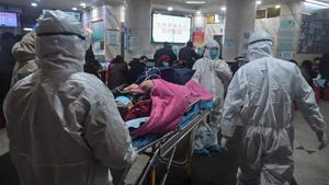Imagen tomada el 25 de enero de un hospital en Wuhan, donde se originó la pandemia, cuando solo se habían reportado 54 casos en China.