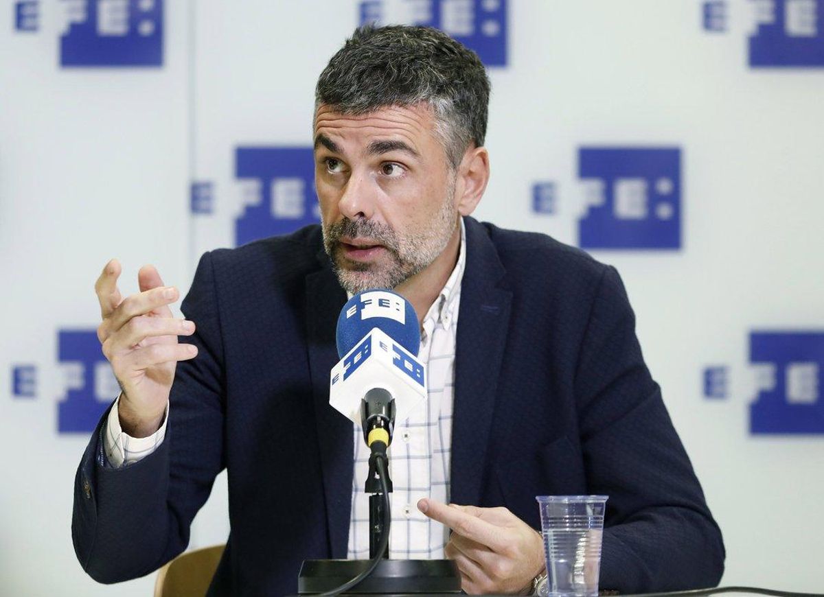 Santi Vila, durante la entrevista con la agencia Efe, este jueves. Santi Vila, durante la entrevista con la agencia Efe, este jueves.