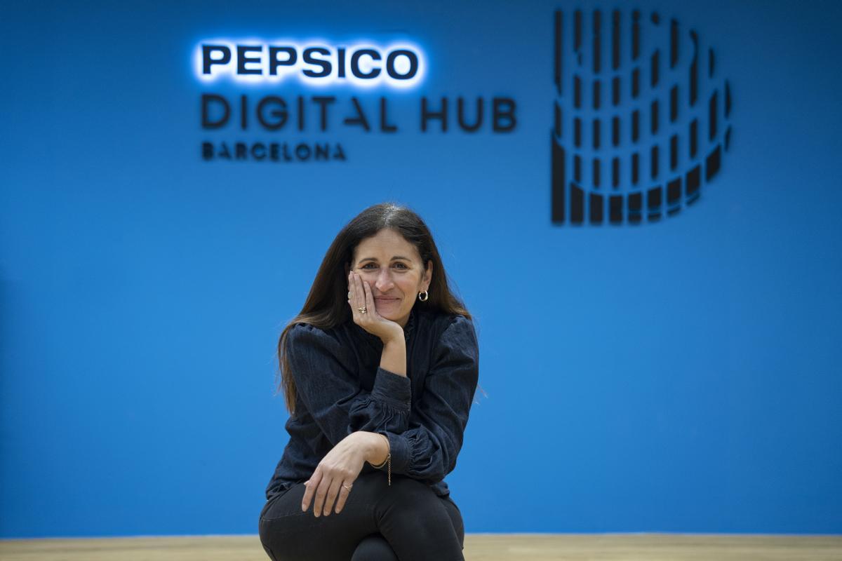 Athina Kanioura, vicepresidenta global y directora de estrategia y transformación de PepsiCo, en el ’hub’ de Barcelona.