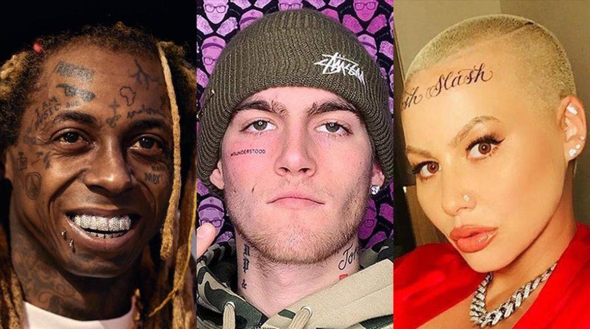 Tatuajes en la cara: los famosos se apuntan a la moda