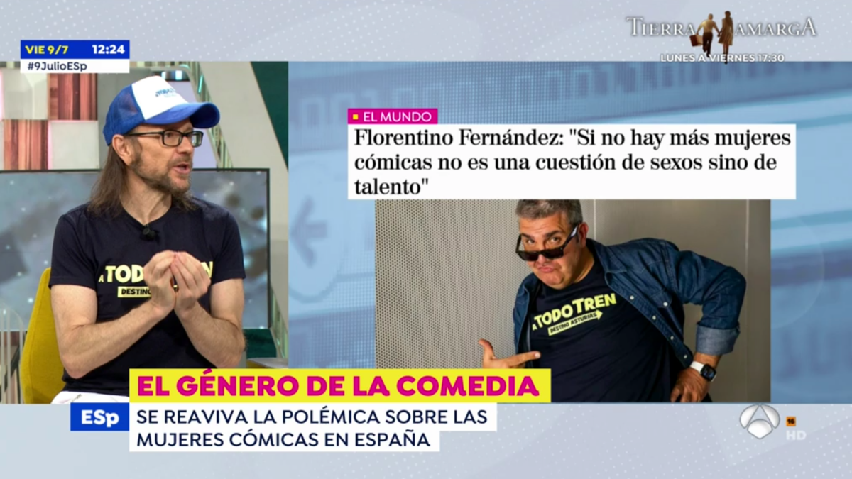 Santiago Segura defiendo a Flo en ’Espejo Público’