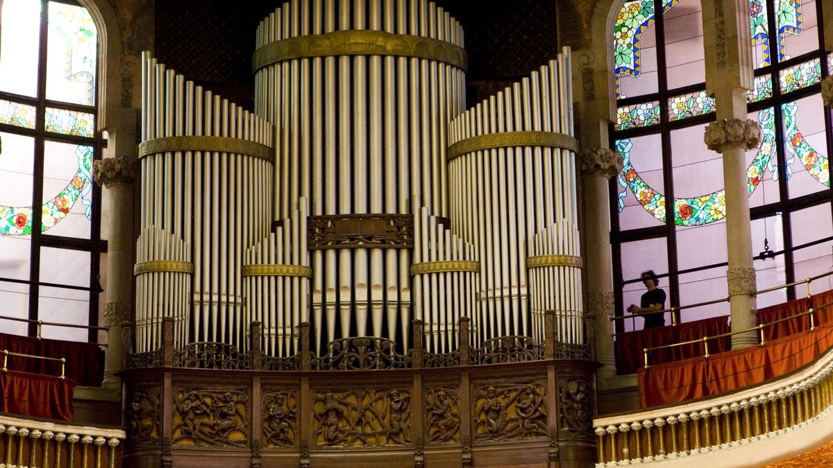 El órgano del Palau de la Música.