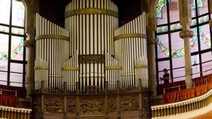 El órgano del Palau de la Música.