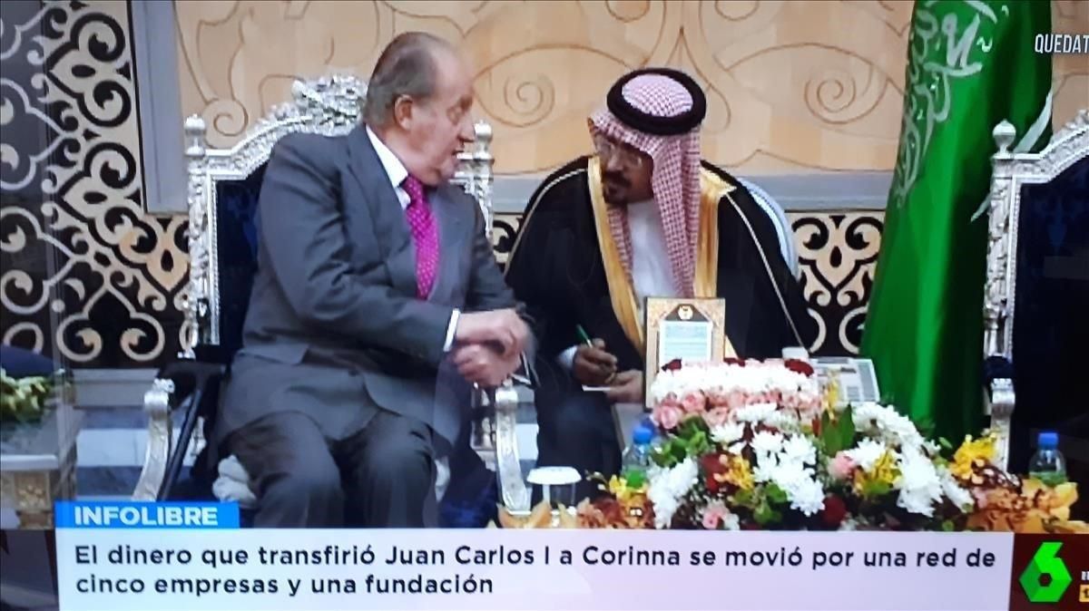 Imagen de Juan Carlos I, en ’El Intermedio’. Imagen de Juan Carlos I, en ’El Intermedio’.