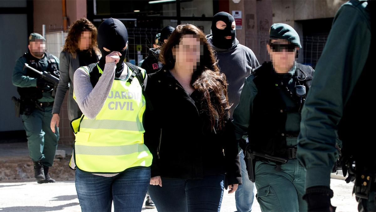 La detenida tenía documentación sobre el acuertalamiento de la Guardia Civil en Barcelona