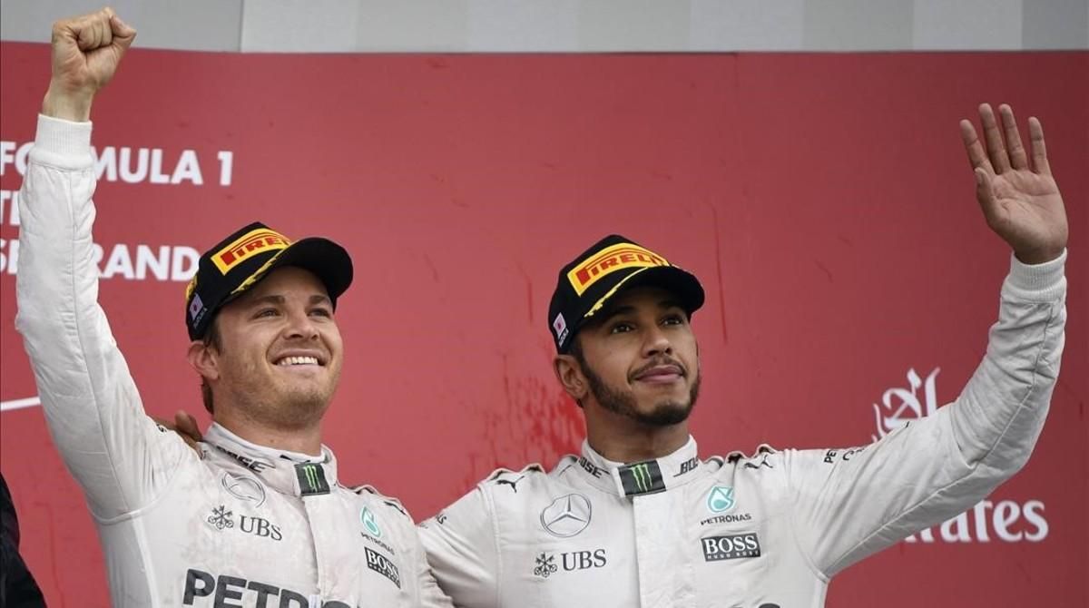 Nico Rosberg y Lewis Hamilton, la pareja de Mercedes. Nico Rosberg y Lewis Hamilton, la pareja de Mercedes.