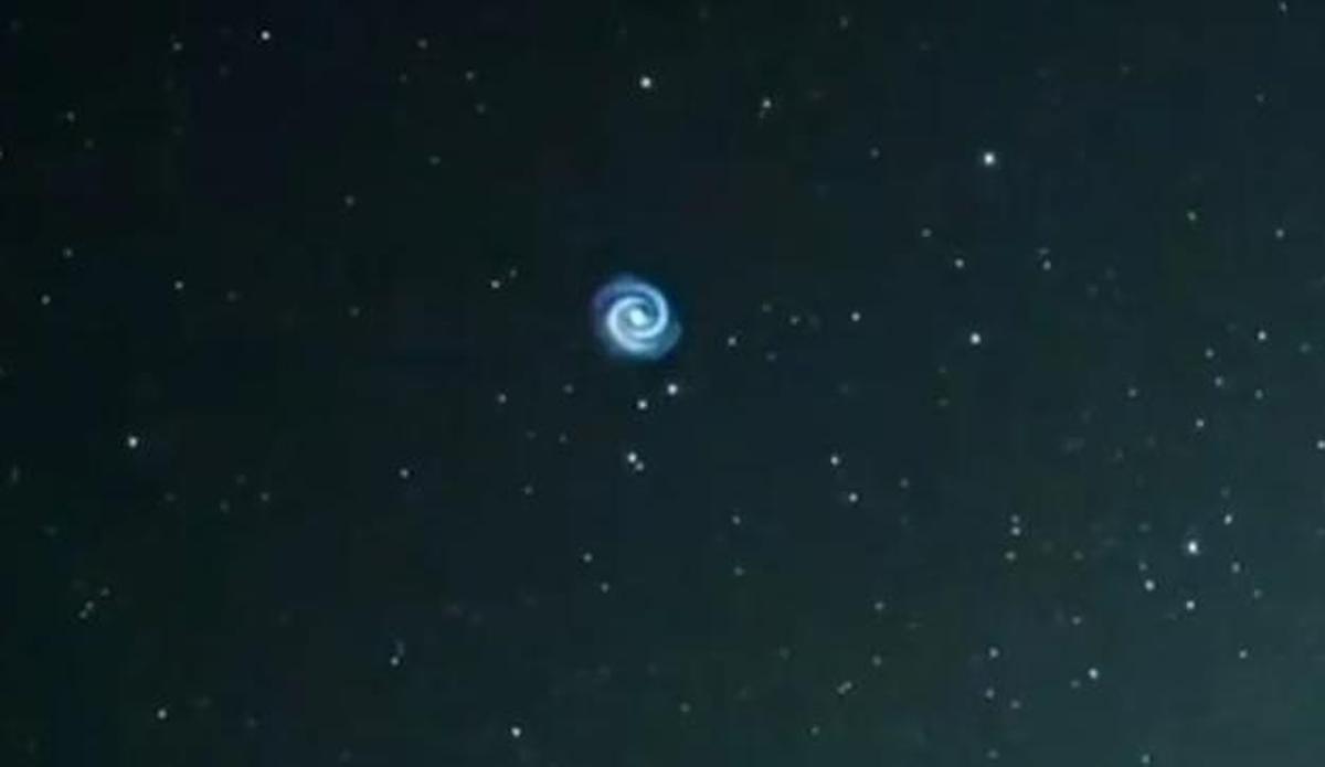 Espiral que se ha visto en el cielo de Hawái.