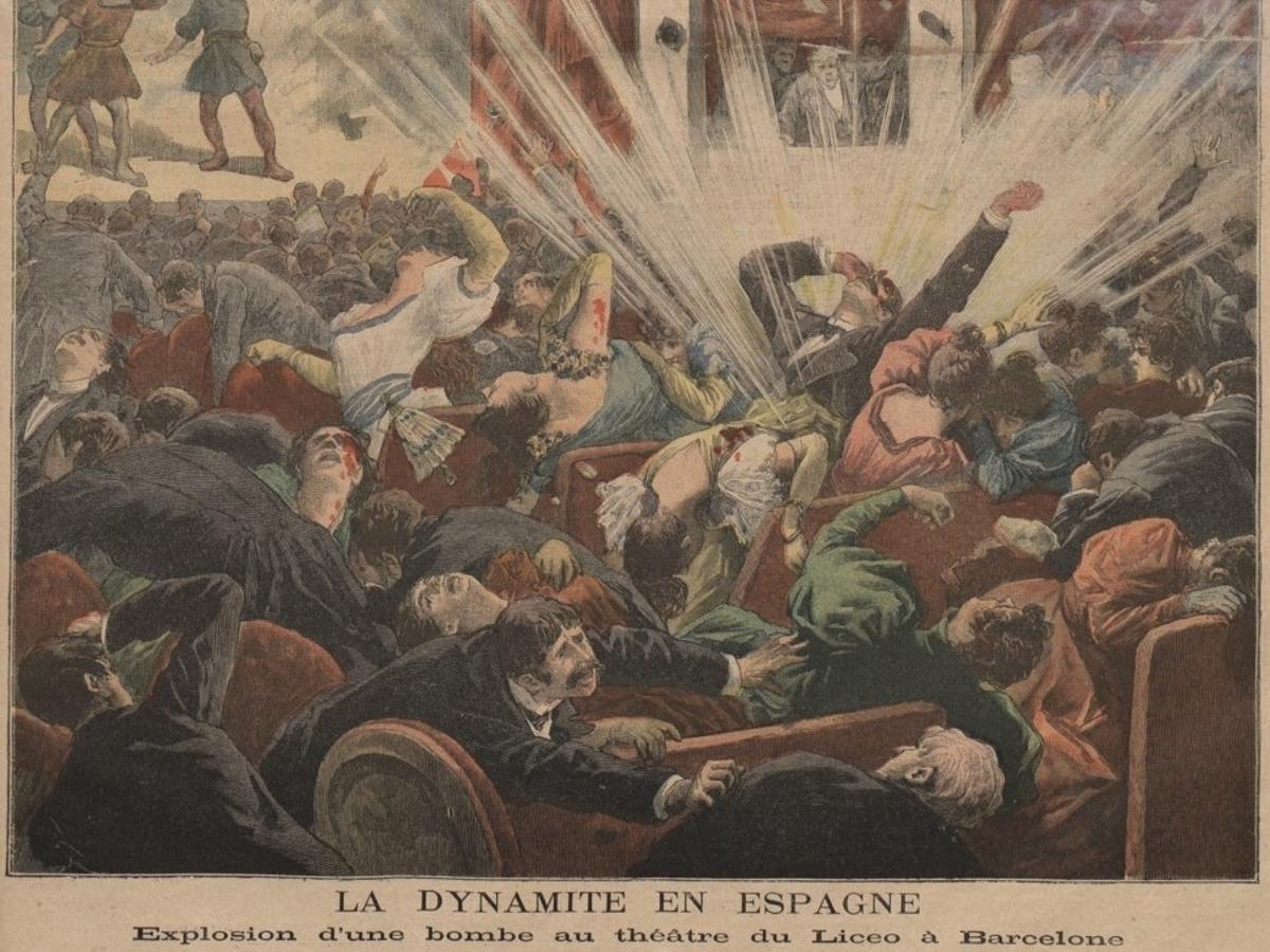 ’Le Petit Journal’, de París, informó del atentado del Liceu en primera página (Wikimedia).