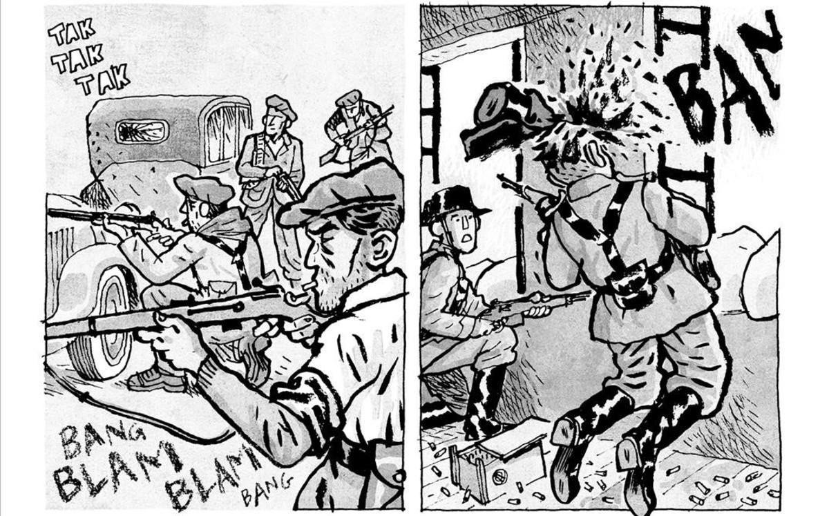 Viñetas del cómic ’La balada del norte 2’, de Alfonso Zapico, sobre la Revolución de Asturias.