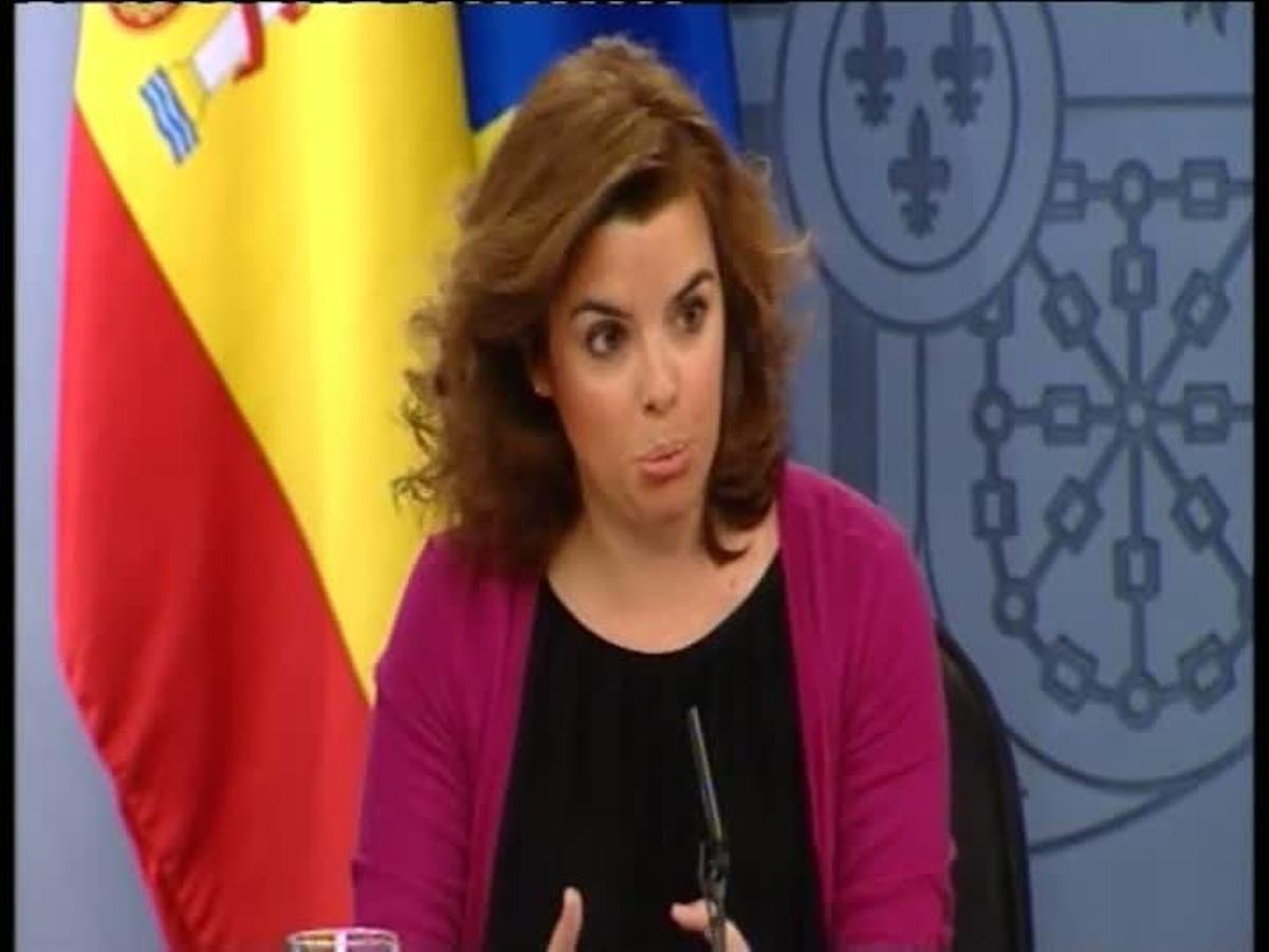 La vicepresidenta del Gobierno, Soraya Sáenz de Santamaría, ha anunciado hoy que la elección del presidente de RTVE será parlamentaria aunque ha explicado que no será necesario el consenso entre el PP y el PSOE.