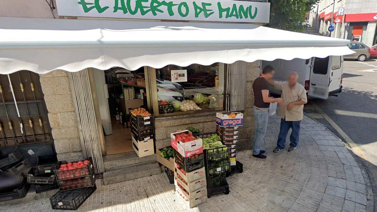 Fotografía del negocio de frutas del mafioso italiano Gioacchino Gammino en la localidad madrileña de Galapagar.
