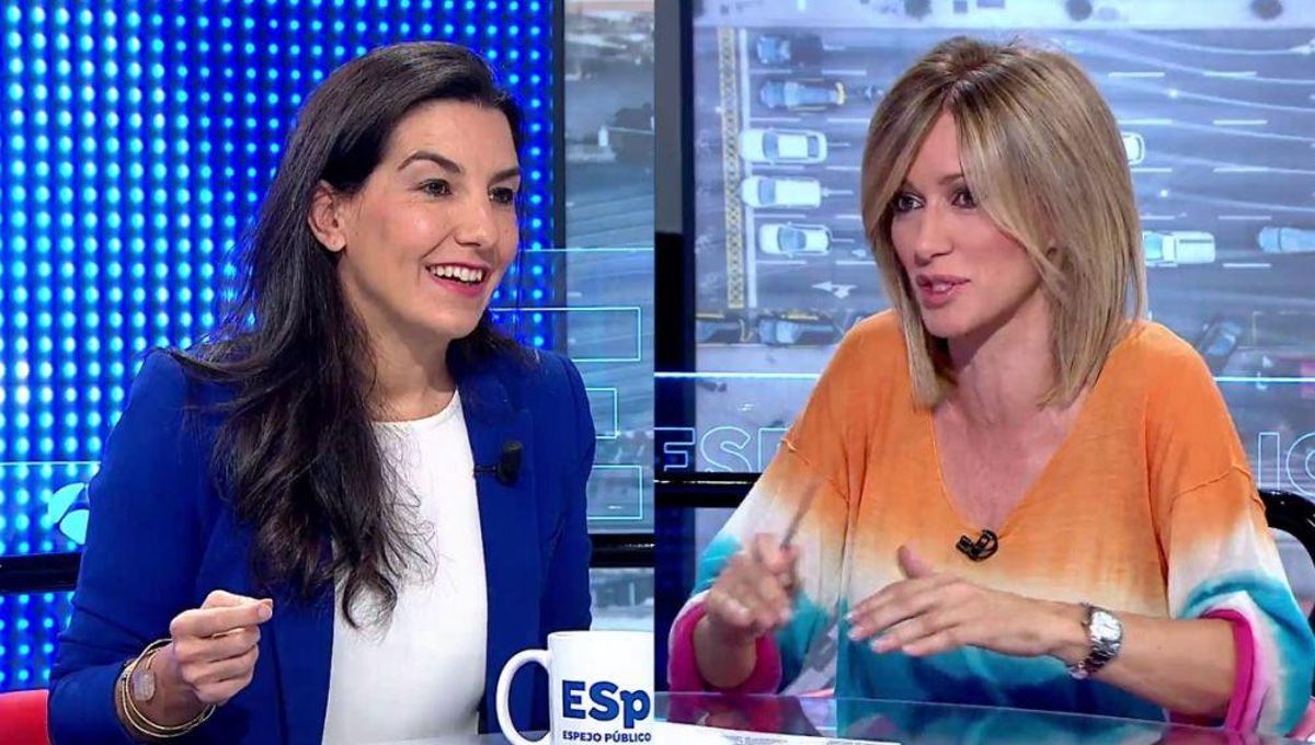 Susanna Griso replica a Rocío Monasterio (Vox): "A ningún niño se le prohíbe el español en el patio" Susanna Griso replica a Rocío Monasterio (Vox): "A ningún niño se le prohíbe el español en el patio"