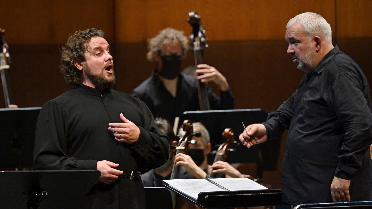 Michael Spyres y Marc Minkowski en el ’Mitridate’ del Liceu Michael Spyres y Marc Minkowski en el ’Mitridate’ del Liceu