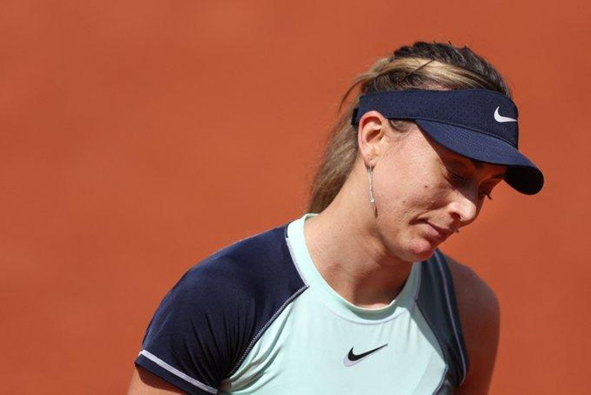 Badosa, durante su partido ante Kudermetova. Badosa, durante su partido ante Kudermetova.