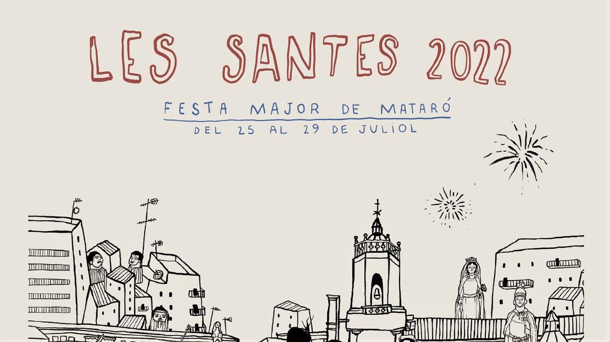 Cartel de Les Santes de Mataró 2022.