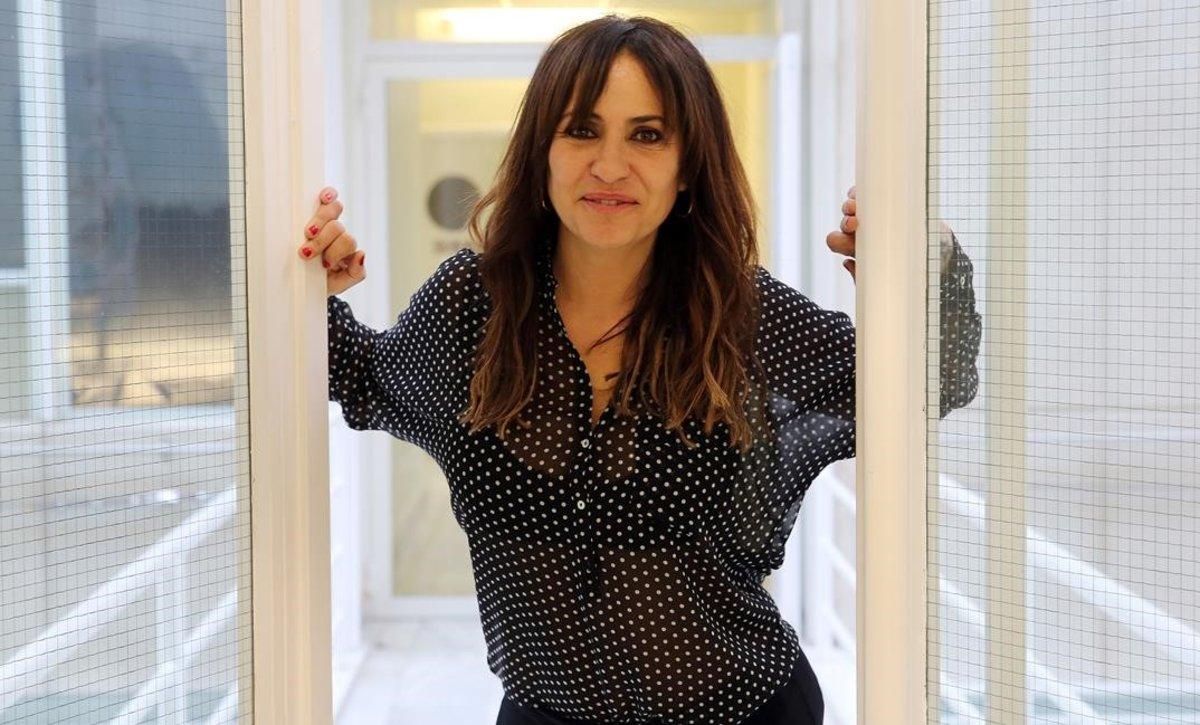 La actriz Melani Olivares, en la presentación de la serie Benvinguts a la família. La actriz Melani Olivares, en la presentación de la serie Benvinguts a la família.