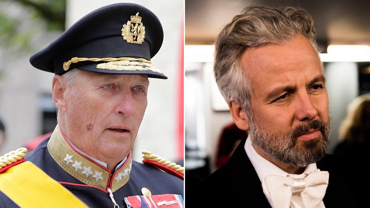 El rey Harald de Noruega y Ari Behn. El rey Harald de Noruega y Ari Behn.