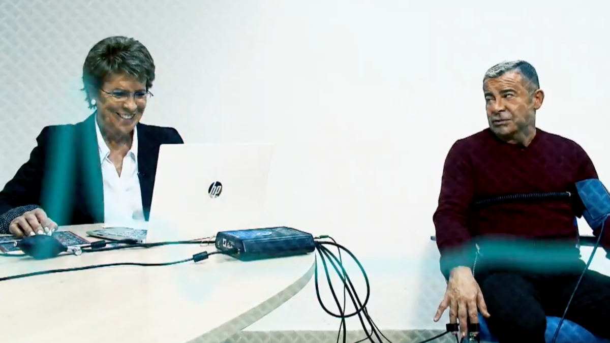 Conchita Pérez y Jorge Javier Vázquez en la prueba del polígrafo. Conchita Pérez y Jorge Javier Vázquez en la prueba del polígrafo.