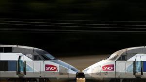 Imagen de archivo de dos trenes de SNCF.