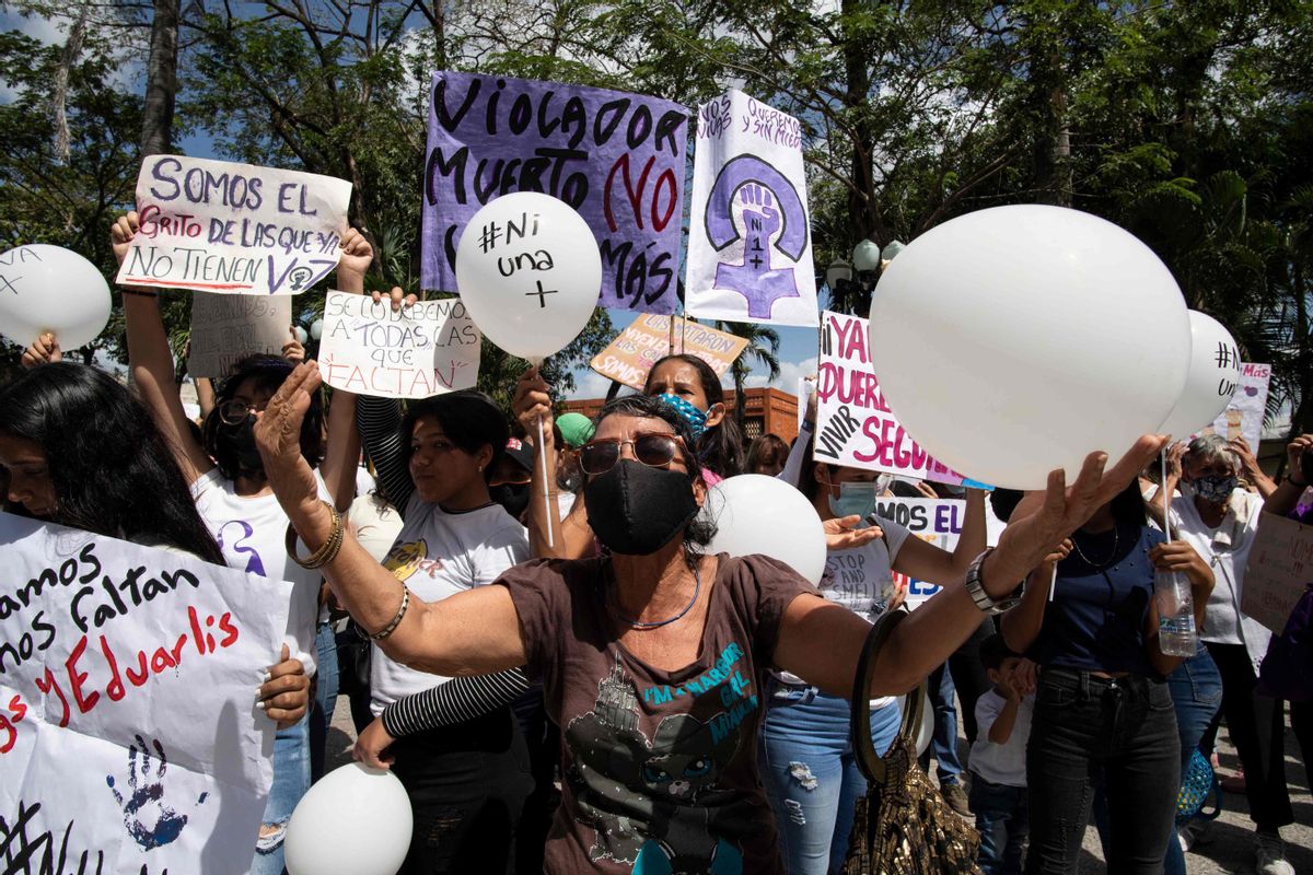 Protestas en Venezuela por el repunte de asesinatos machistas Protestas en Venezuela por el repunte de asesinatos machistas