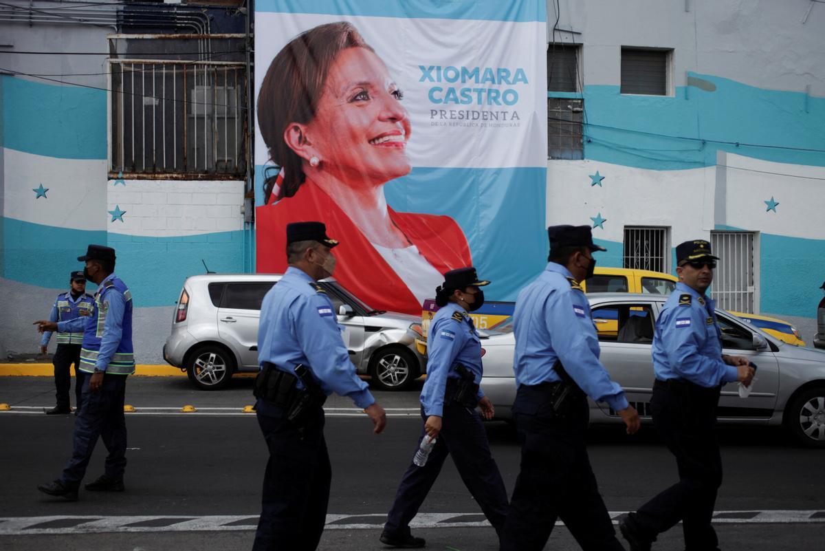 Preparativos para la toma de posesión de Xiomara Castro, en Tegucigalpa.
