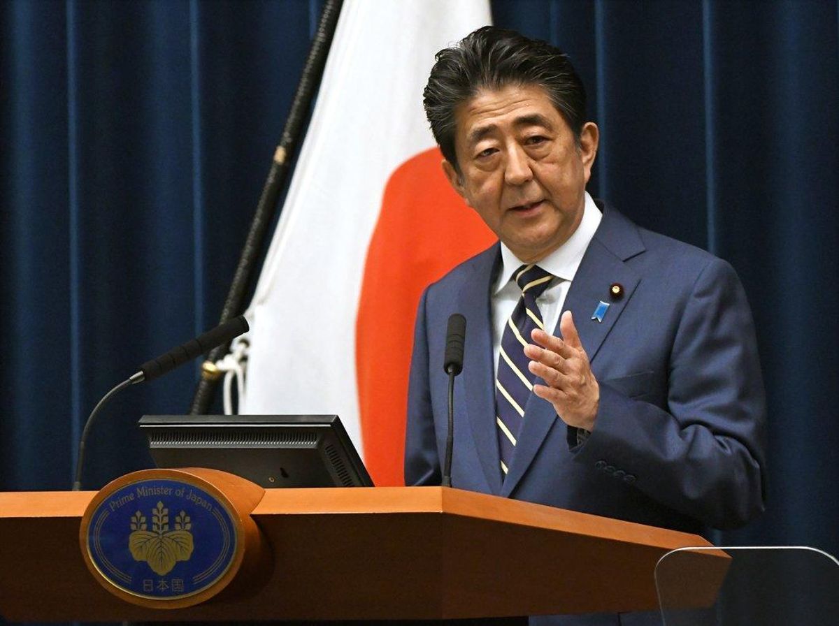 El primer ministro de Japón, Shinzo Abe, durante una rueda de prensa. El primer ministro de Japón, Shinzo Abe, durante una rueda de prensa.