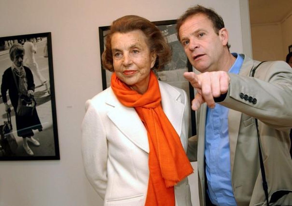 François Banier y Liliane Bettencourt, en el 2004. François Banier y Liliane Bettencourt, en el 2004.