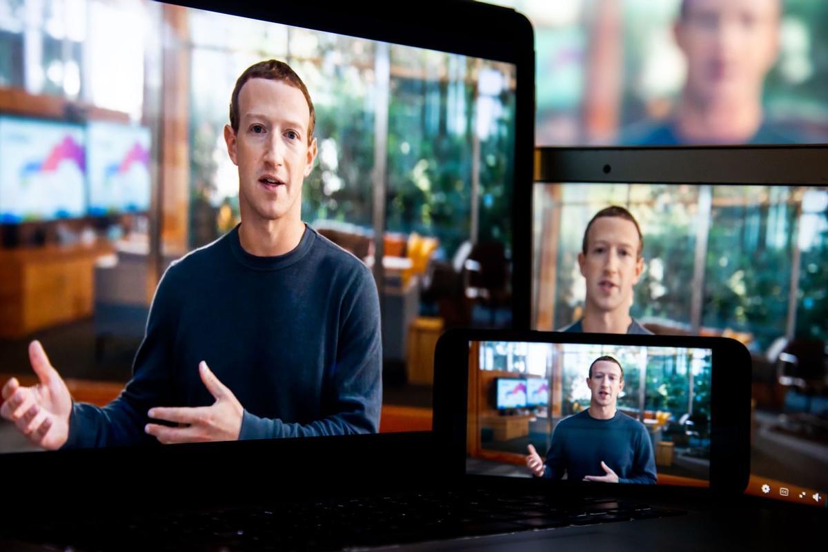 El fundador y director de Meta, Mark Zuckerberg, en una charla virtual. El fundador y director de Meta, Mark Zuckerberg, en una charla virtual.