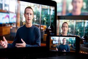 El fundador y director de Meta, Mark Zuckerberg, en una charla virtual.