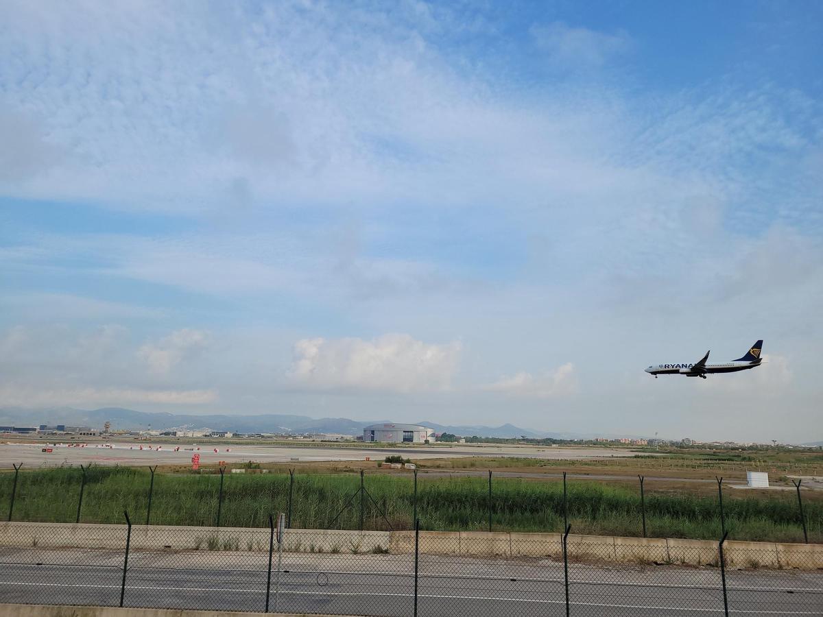 Un avió de Ryanair aterra al Prat després de xocar amb un ocell