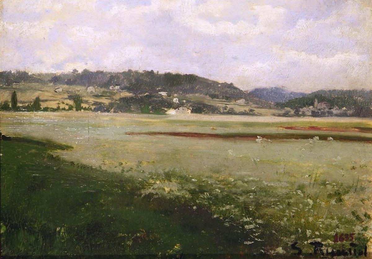 ’Paisatge’, de Santiago Rusiñol (1889), en la exposición del Museu de la Vida Rural. 